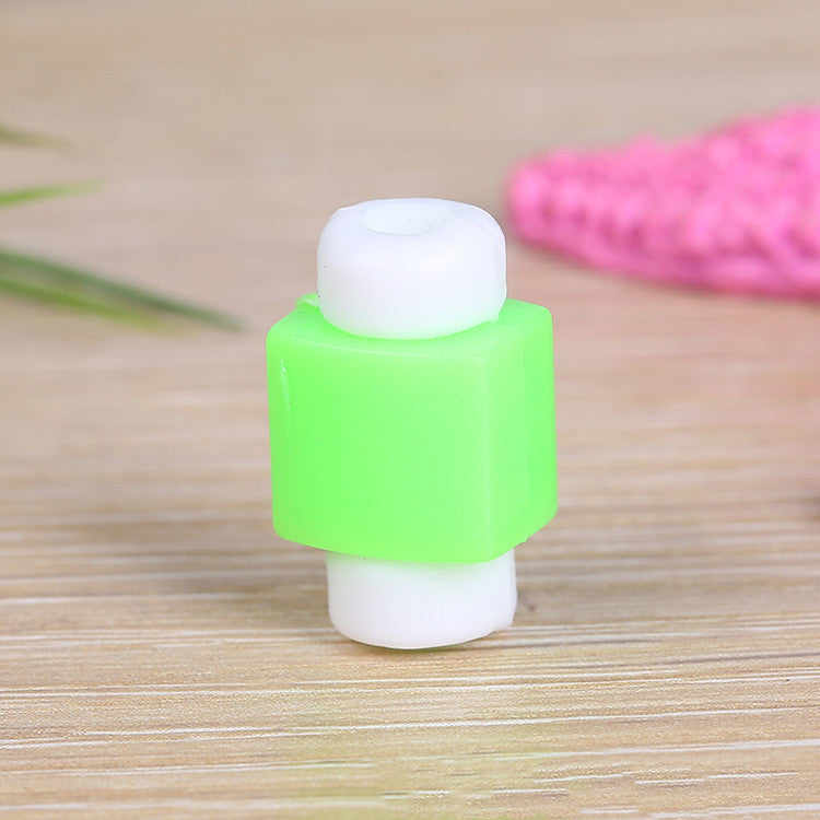 Mobile Phone Cable Protective Sleeve, Earphone Data Cable Charger Protector, Pure Color Anti-Broken Cable Winder Protection