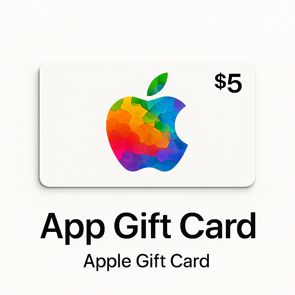 Apple Gift Card – $5 (US) | App Store & iTunes Credit for Apps, Music, Movies & More